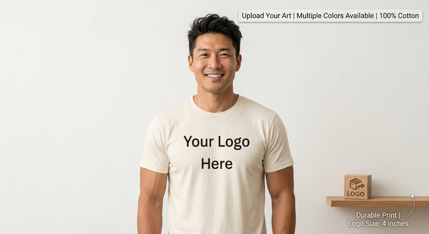 Custom Crewneck T-Shirt – Add Your Logo